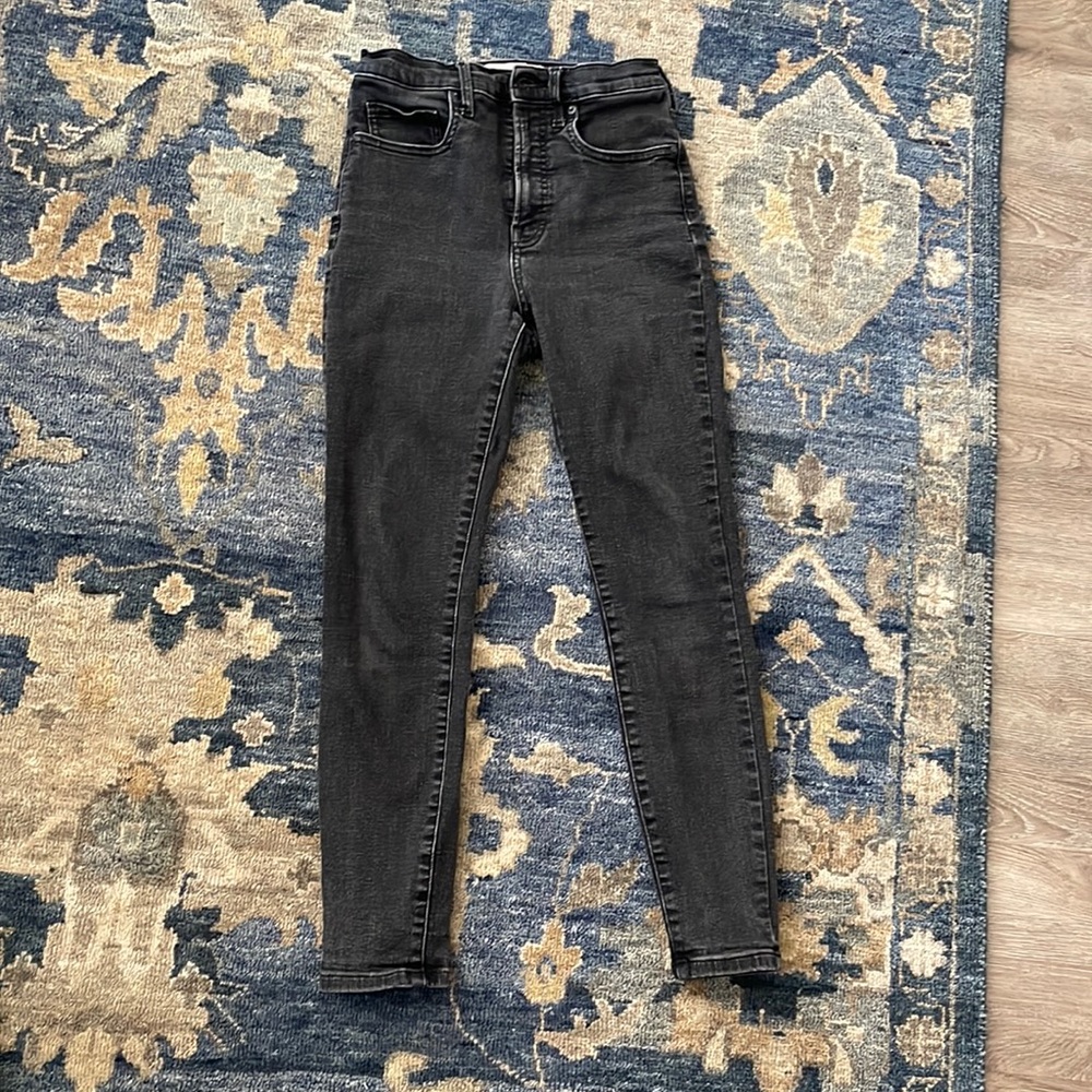 EVERLANE Black Highwasted Skinny Jeans